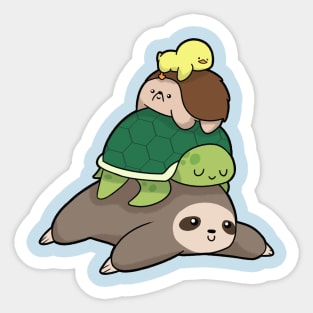 Animal Pile Sticker